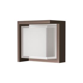 M8865  Creek Diamond Top Frame Wall Light, 15W LED, CCT, IP65 Outdoor, Rust Brown